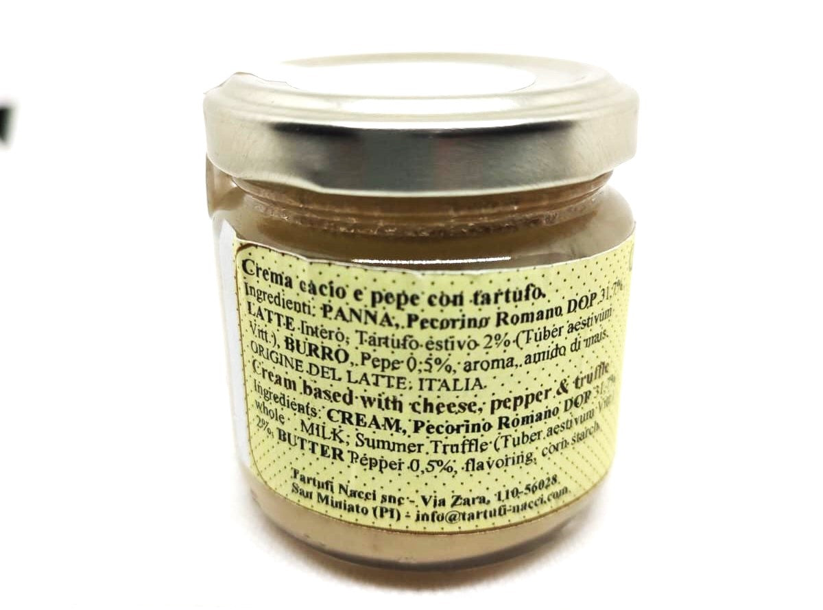 Cacio e pepe cream with truffle
